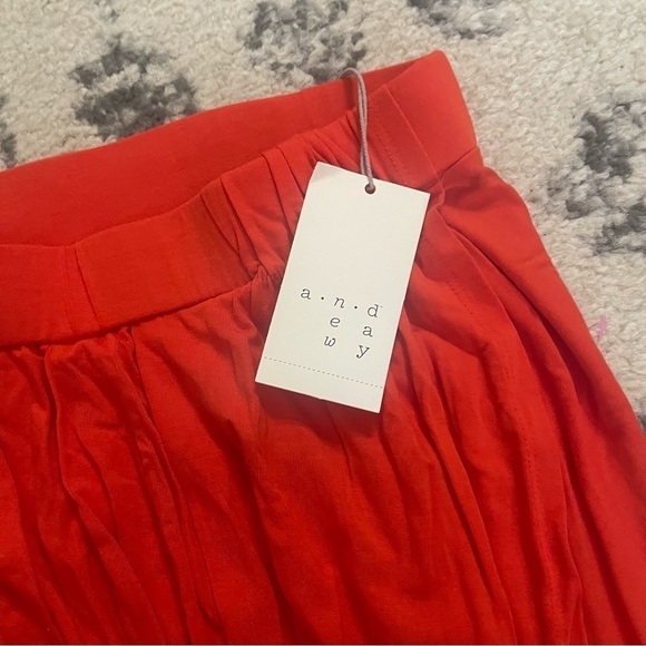 A New Day Modal Stretch Wrap Orange Skirt medium - Picture 6 of 12